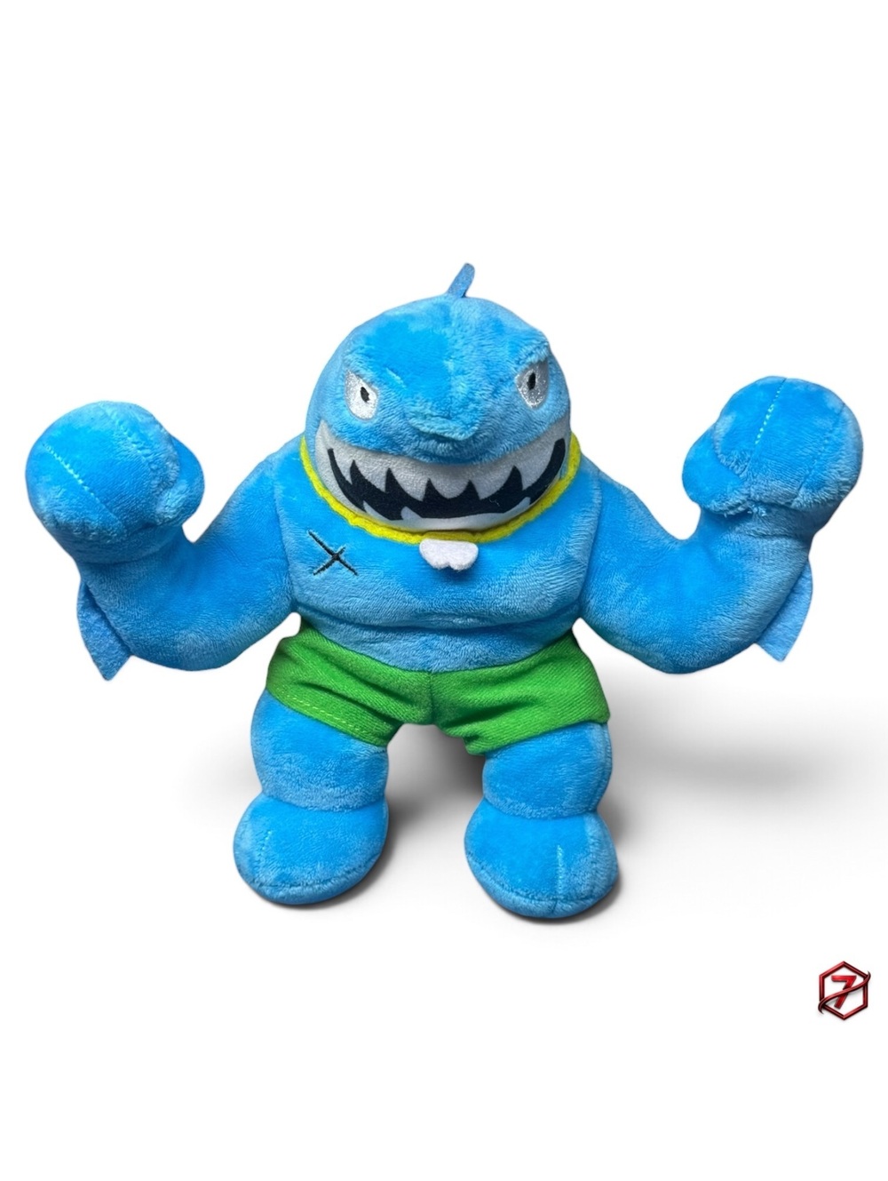 Heroes of Goo Jit Zu Thrash Shark 8” Plush 42541 Blue Green Shorts